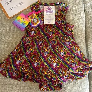 Posh peanut Lisa frank Hunter razorback dress 6-12 month